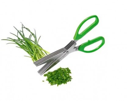 Ножницы для нарезки зелени и овощей Frico FRU - 007 c 5 -ю лезвиями из нержавеющ. . фото 2