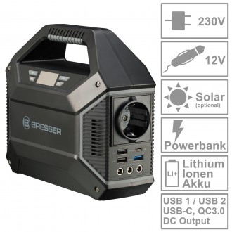 Портативная зарядная станция Bresser Portable Power Supply 100 Watt (3810000)
По. . фото 3