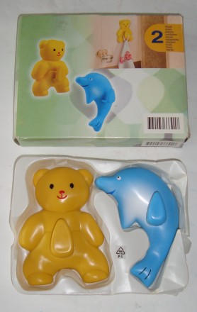 Набор крючки для полотенец в ванную детские. Медвежонок и Дельфин

доставки, н. . фото 4