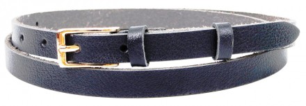 
Женский кожаный ремень, поясок Skipper, 1,5 см темно синий 1364-15 Описание тов. . фото 2
