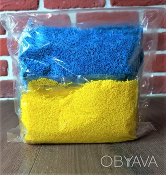 Посыпка кондитерская желто-синяя для паски сахарная (уп 2пачки по 100гр.) в цвет
