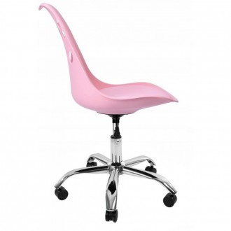 Крісло для офісу поворотний стілець на колесах Bonro B-881 рожевий колір
Оригіна. . фото 3