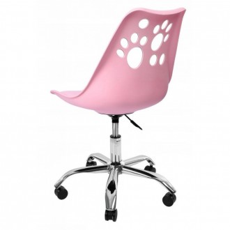 Крісло для офісу поворотний стілець на колесах Bonro B-881 рожевий колір
Оригіна. . фото 4