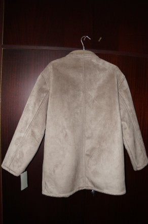 Куртка мужская замшевая, размер 52, новая.
Цвет: Бежевый. Ширина плеч: 55см; ши. . фото 3