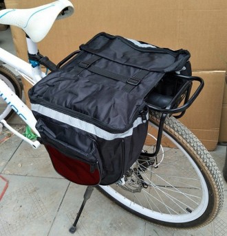  Велосипедная сумка на багажник велоштаны Retoo 590409422359628L Черный Рекоменд. . фото 9