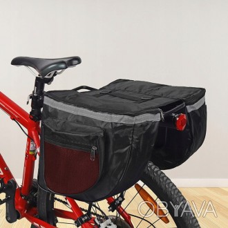  Велосипедная сумка на багажник велоштаны Retoo 590409422359628L Черный Рекоменд. . фото 1