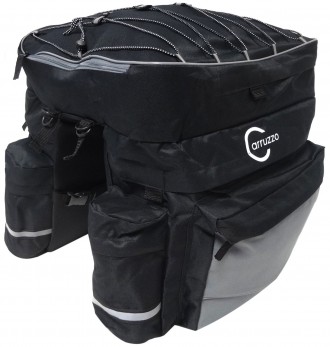  Велосипедная сумка на багажник велоштаны с дождевиком Nobrand L34F 55L Черная О. . фото 5