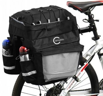  Велосипедная сумка на багажник велоштаны с дождевиком Nobrand L34F 55L Черная О. . фото 2