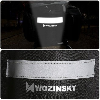  Велосипедная сумка на багажник Wozinsky WBB3BK 6L Черная Изготовлена из высокок. . фото 7