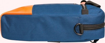 Качественная сумка рюкзак для ноутбука 15.6 дюймов Scope 715767 Синяя с оранжевы. . фото 8