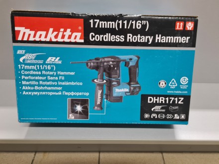 
Makita DHR171Z без зу и аккумулятора! Оригинал новый!
Характеристики смотрите н. . фото 2