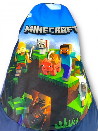 Бескаркасное Кресло мешок груша пуфик Minecraft (120х75)
Основные характеристики. . фото 4