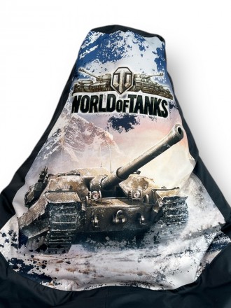 Безкаркасне Крісло мішок груша пуф World Of Tanks (120х75)
Основні характеристик. . фото 6