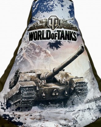 Бескаркасное Кресло мешок груша пуфик World Of Tanks (120х75)
Основные характери. . фото 4