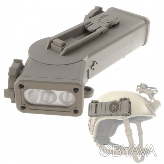 Найсучасніший тактичний ліхтар для шолому з системою кріплення на бічну рейку AR. . фото 1