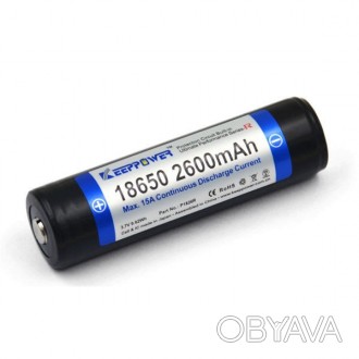 Аккумулятор Keeppower Samsung Li-ion 18650 2600mAh с защитой
Цена указана за 1 ш. . фото 1