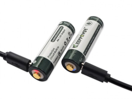 Аккумулятор Keeppower AA 14500 1,5В 2260mAh с microUS (Зеленый с белым)
Цена ука. . фото 5