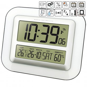 Часы настенные электронные Technoline WS8006 Silver (WS8006). Винница. фото 1 Часы настенные электронные Technoline WS8006 Silver (WS8006). Винница. фото 1