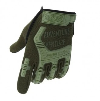 Тактичні рукавички Adventure (універсальний розмір) на липучці
Універсальний роз. . фото 2