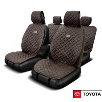 Комплект накидок на сидіння "Toyota"
Накидки на сидіння авто - це не тільки стил. . фото 2