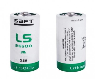 Літієвий акумулятор Saft LS 26500 3.6V 7300Ah. Вінниця. фото 1 Літієвий акумулятор Saft LS 26500 3.6V 7300Ah. Вінниця. фото 1