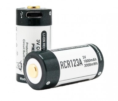 Акумулятор Keeppower RCR123A 3,0В 1000mAh + micro USB (P1634U2)\
Ціна вказана на. . фото 2