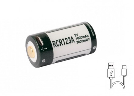 Акумулятор Keeppower RCR123A 3,0В 1000mAh + micro USB (P1634U2)\
Ціна вказана на. . фото 4