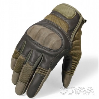 Тактические штурмовые сенсорные перчатки Hard Knuckle (размер L)