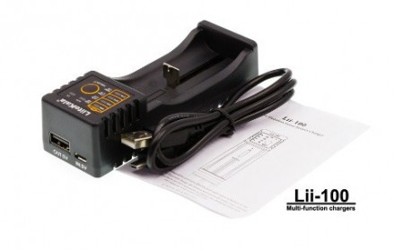 LiitoKala Lii-100 - маленький універсальний автоматичний зарядний пристрій, сумі. . фото 5
