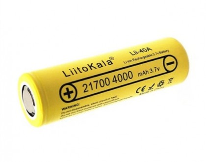 Акумулятор Liitokala 21700 Lii-40A 3.7 V 4000mAh в кейсі Оригінал
Якісні високос. . фото 2