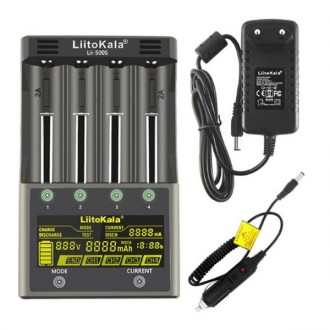 Зарядний пристрій Liitokala Lii-500S на 4 канали (для Ni-MH, Ni-CD, Li-Ion) з бл. . фото 2