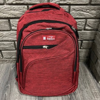 
 
 Рюкзак бордовый «Luka Sport»:
- Выполнен из очень прочного синтетического ма. . фото 2