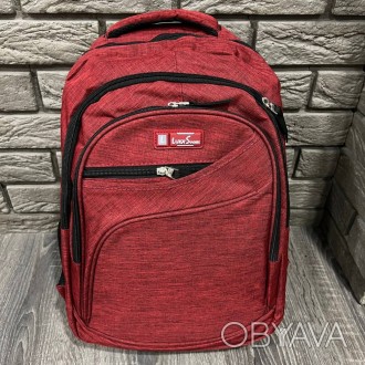 
 
 Рюкзак бордовый «Luka Sport»:
- Выполнен из очень прочного синтетического ма. . фото 1