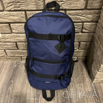 
 
 Рюкзак городской спортивный синий с ремнями Strap:
- Размер рюкзака 46 см х . . фото 1