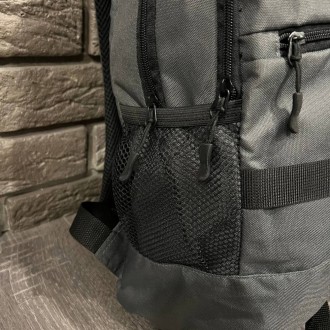 
 
 Рюкзак городской спортивный серый с ремнями Strap:
- Размер рюкзака 46 см х . . фото 5
