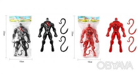 Дитяча іграшка фігурка герой Venom 819-7/8, 2 види, пакет.23*10см. . фото 1
