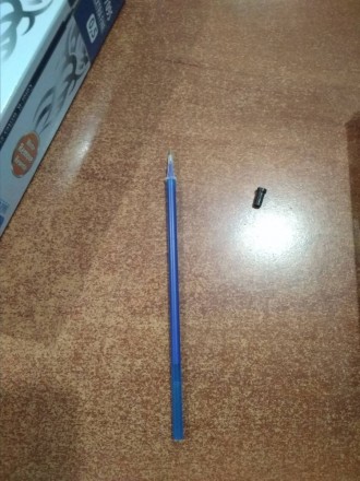 Паста стрижень для ручки пиши - стирай, синя, 0.5 мм, довжина 130 мм, 20 шт в уп. . фото 6
