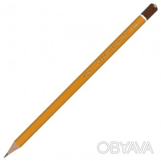 Олівець чорнографітний 1500 Koh-i-Noor. Олівець високоякісний, заточений для кре. . фото 1