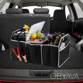 Автомобильный органайзер в багажник предназначен для переноски и хранения продук. . фото 1