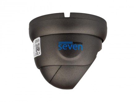 SEVEN IP-7215PA black – це купольна 5-ти мегапіксельна IP відеокамера з вбудован. . фото 4