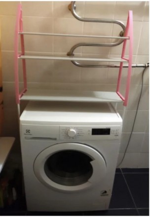 Полиця-стелаж підлоговий над пральною машиною WM-63
Щоб заощадити місце в туалет. . фото 3