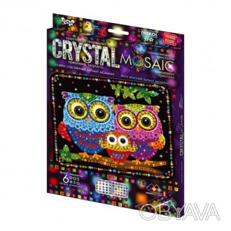 Набір для творчості Crystal Mosaic від виробника Danko Toys За допомогою дрібних. . фото 1