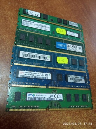 Оперативная память ОЗУ RAM 8GB, DDR 3 для intel и AMD
Фото информативное, уточня. . фото 2