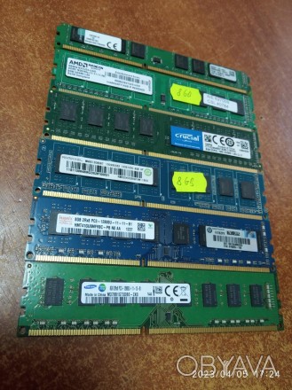 Оперативна пам'ять ОЗП RAM 8 GB, DDR 3 для intel і AMD
Фото інформативне, уточню. . фото 1