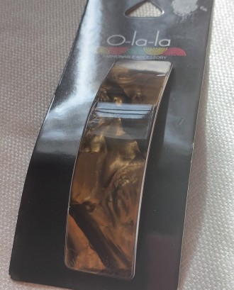 Продаю новую заколку-автомат для волос марки O-la-la. В наличии 1 шт. В упаковке. . фото 3