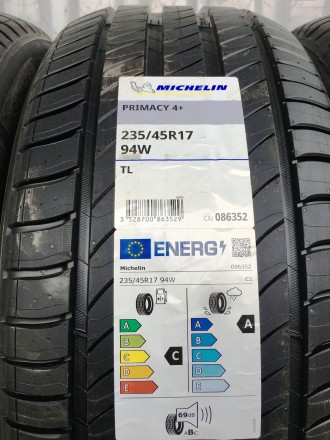 Продам НОВЫЕ летние шины MICHELIN:
235/45R17 94W Primacy 4+ Michelin (бренд Фра. . фото 6