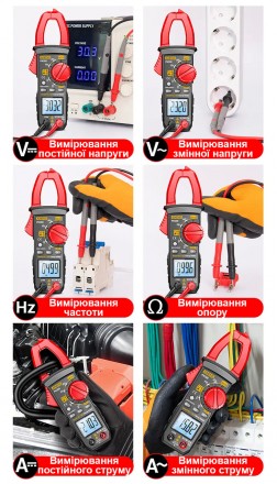 ANENG PN200 – цифровой автоматический мультиметр-клещи предназначен для измерени. . фото 4