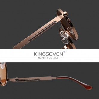 Оригінальні, поляризаційні, сонцезахисні окуляри KINGSEVEN N7576 для чоловыків т. . фото 5