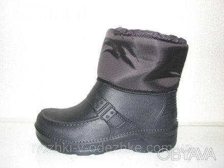 
Ботинки мужские (черные) изготовлены из Эва пены, очень легкий материал и хорош. . фото 1