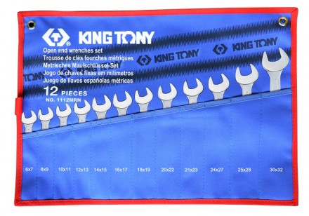 Набір ріжкових ключів King Tony 1112MRN 6-32 мм, 12 шт у чохлі. Вінниця. фото 1 Набір ріжкових ключів King Tony 1112MRN 6-32 мм, 12 шт у чохлі. Вінниця. фото 1